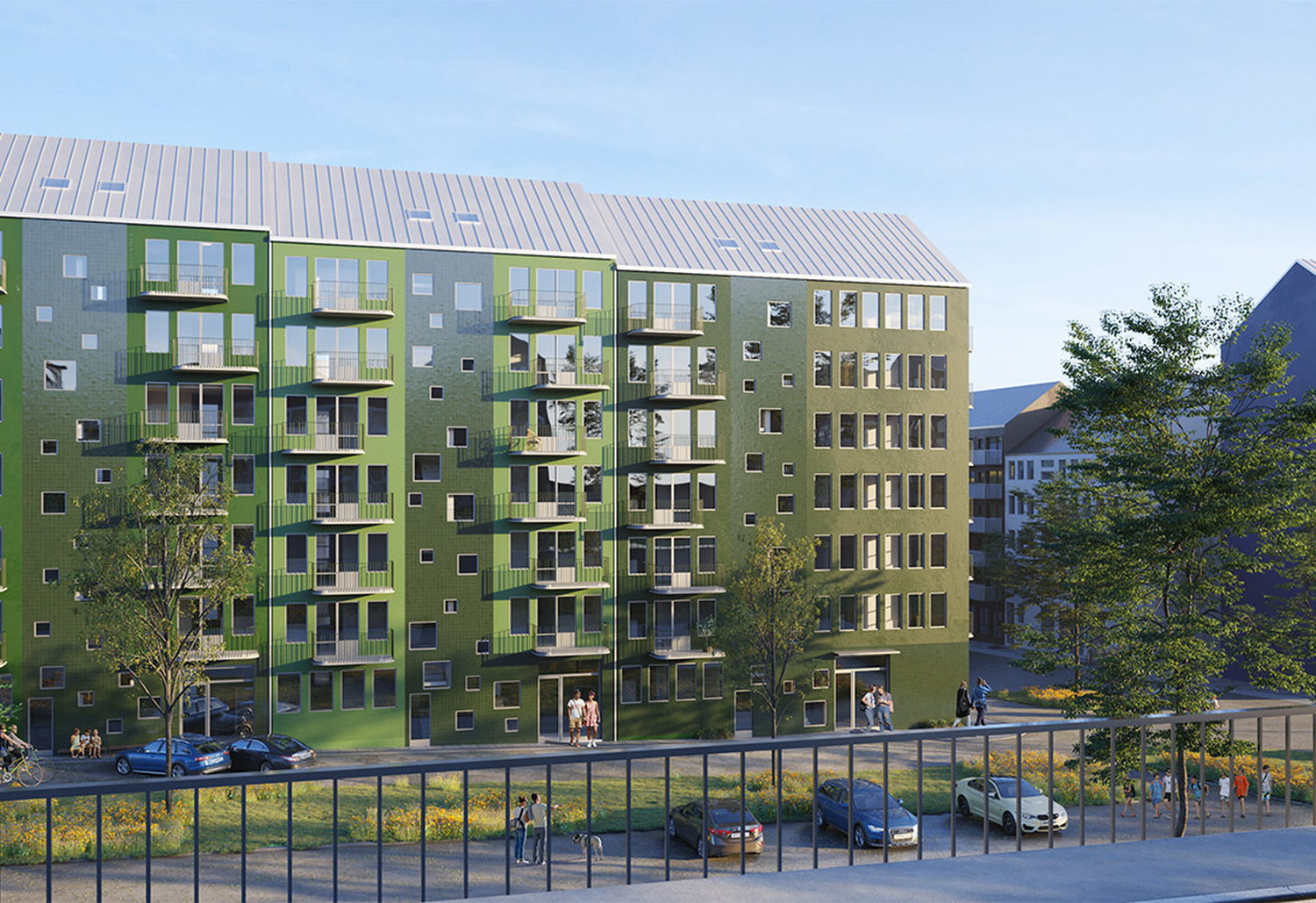 Vy från pendeln i Vega med fokus på Gaffelseglet i Vega